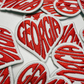 2" Georgia Heart -  Embroidered Hat Patch
