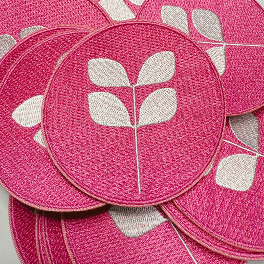 3" Aspen Leaf  -  Embroidered Hat Patch
