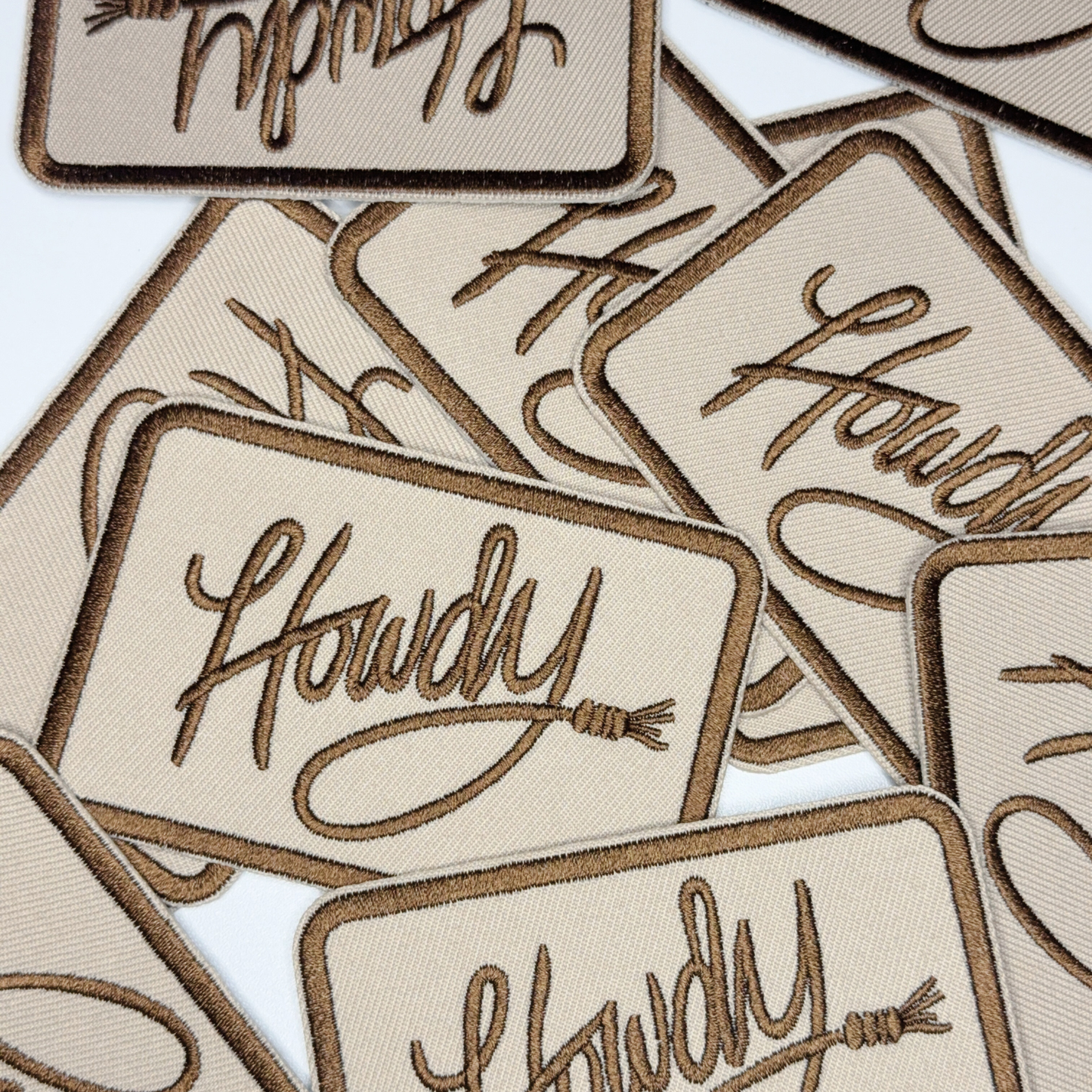 3.5" Howdy -  Embroidered Hat Patch