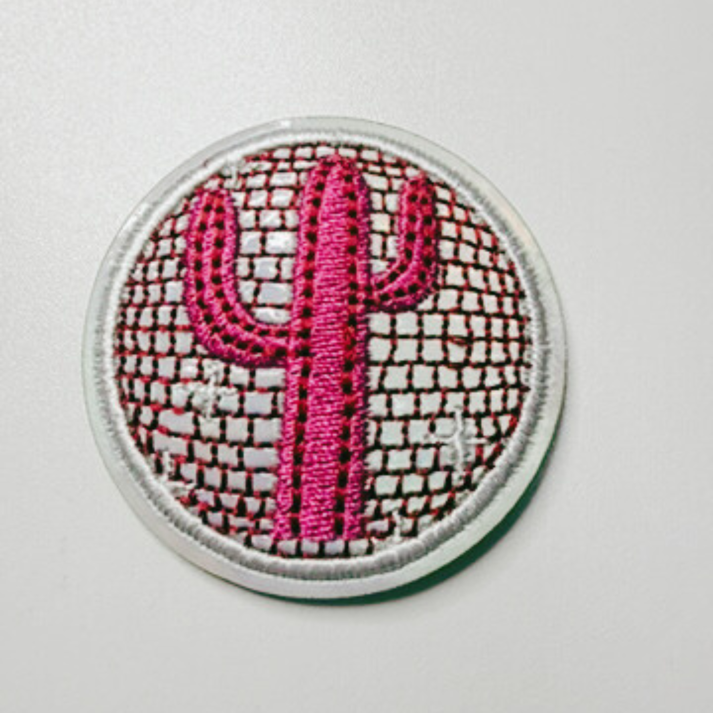 2" Disco Cactus  -  Embroidered Hat Patch