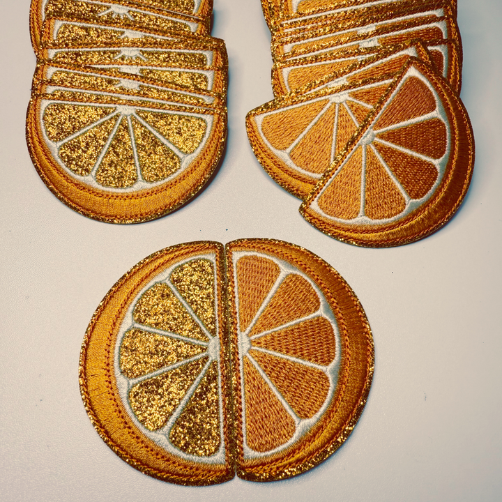 2.5" Orange (2 Options) -  Embroidered Hat Patch