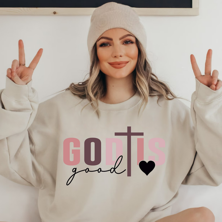 (shirt not included)  God is Good +  Optional Pocket  - DTF  ( COLD PEEL)