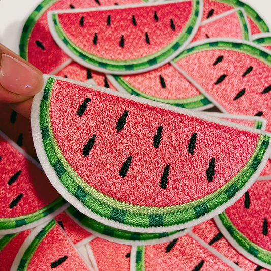 3.5" Watermelon - Embroidered Hat Patch