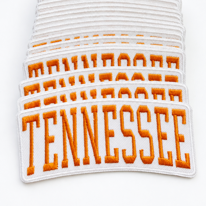 4" TENNESSEE - Embroidered Hat Patch