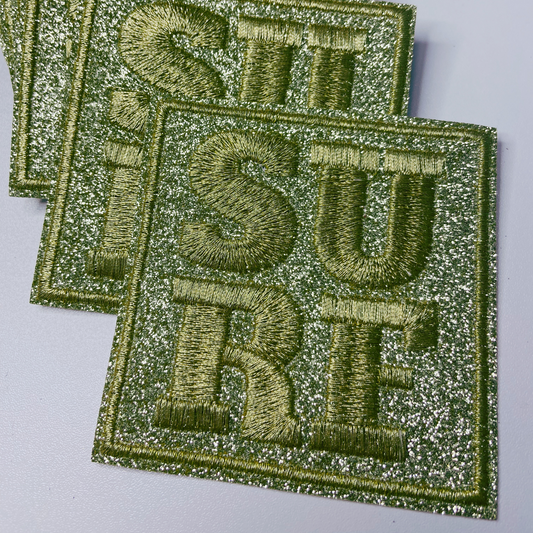 3" SURF in Gold - Embroidered Hat Patch