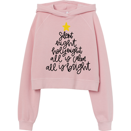 (shirt not included) 8" Silent Night, Holy Night - Matte Clear Film Transfer