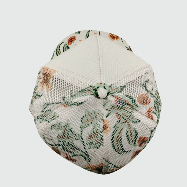 TEELUX - Cotton Structured Hat Blank -  SNAP BACK W MESH  - FLORAL