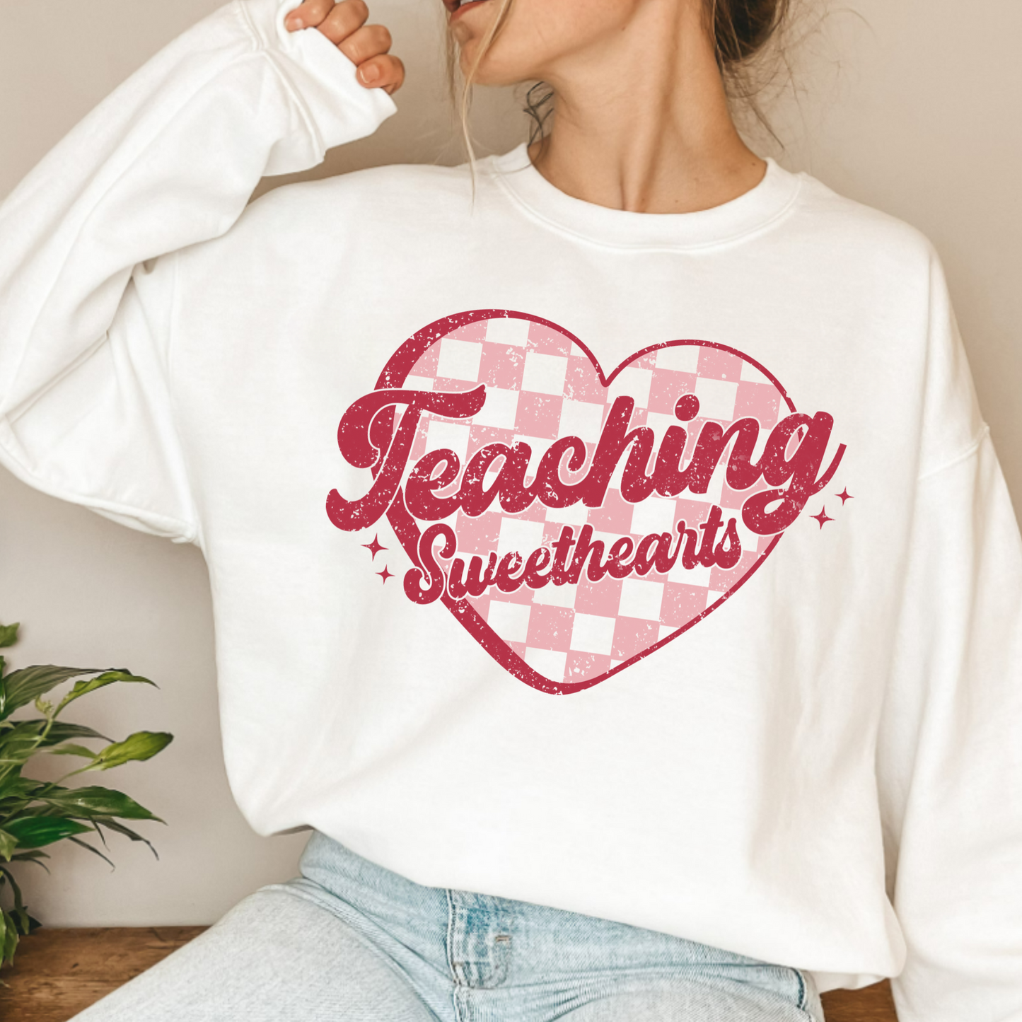 (Shirt not included) Teaching Sweethearts  -  Matte Clear Film Transfer
