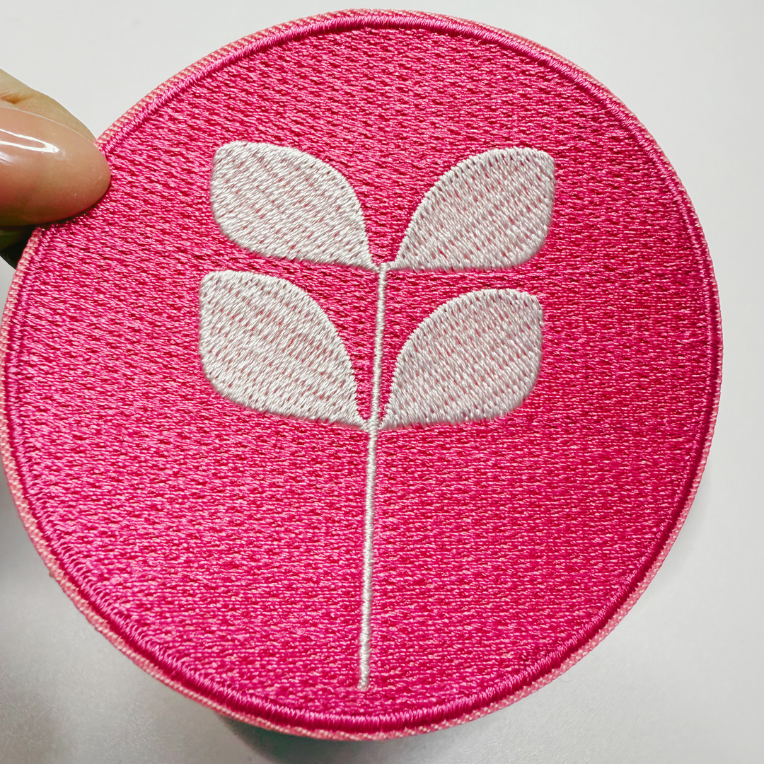 3" Aspen Leaf  -  Embroidered Hat Patch