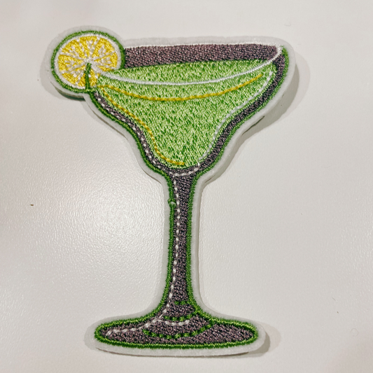 3"  Margarita - Embroidered Hat Patch