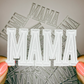 4" MAMA in WHITE or BLACK -  3D Embroidered Hat Patch
