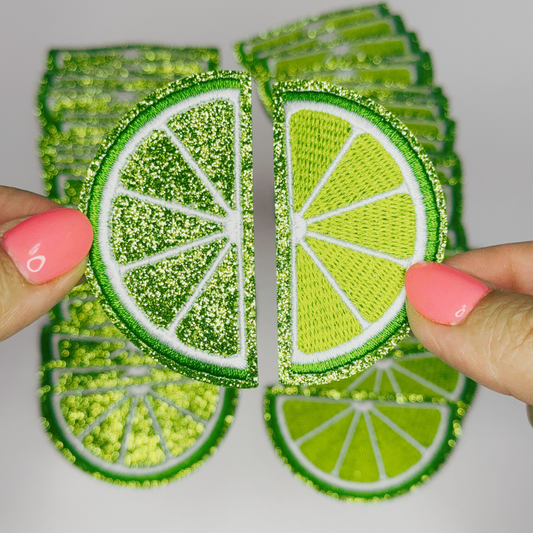 2.5" LIME (2 Options) - Embroidered Hat Patch