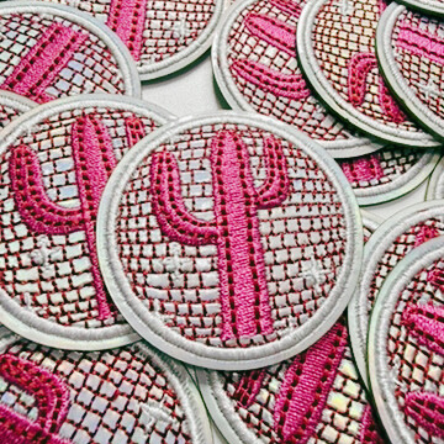 2" Disco Cactus  -  Embroidered Hat Patch