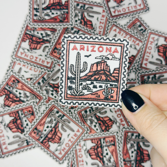 2" Arizona Stamp - Embroidered Hat Patch