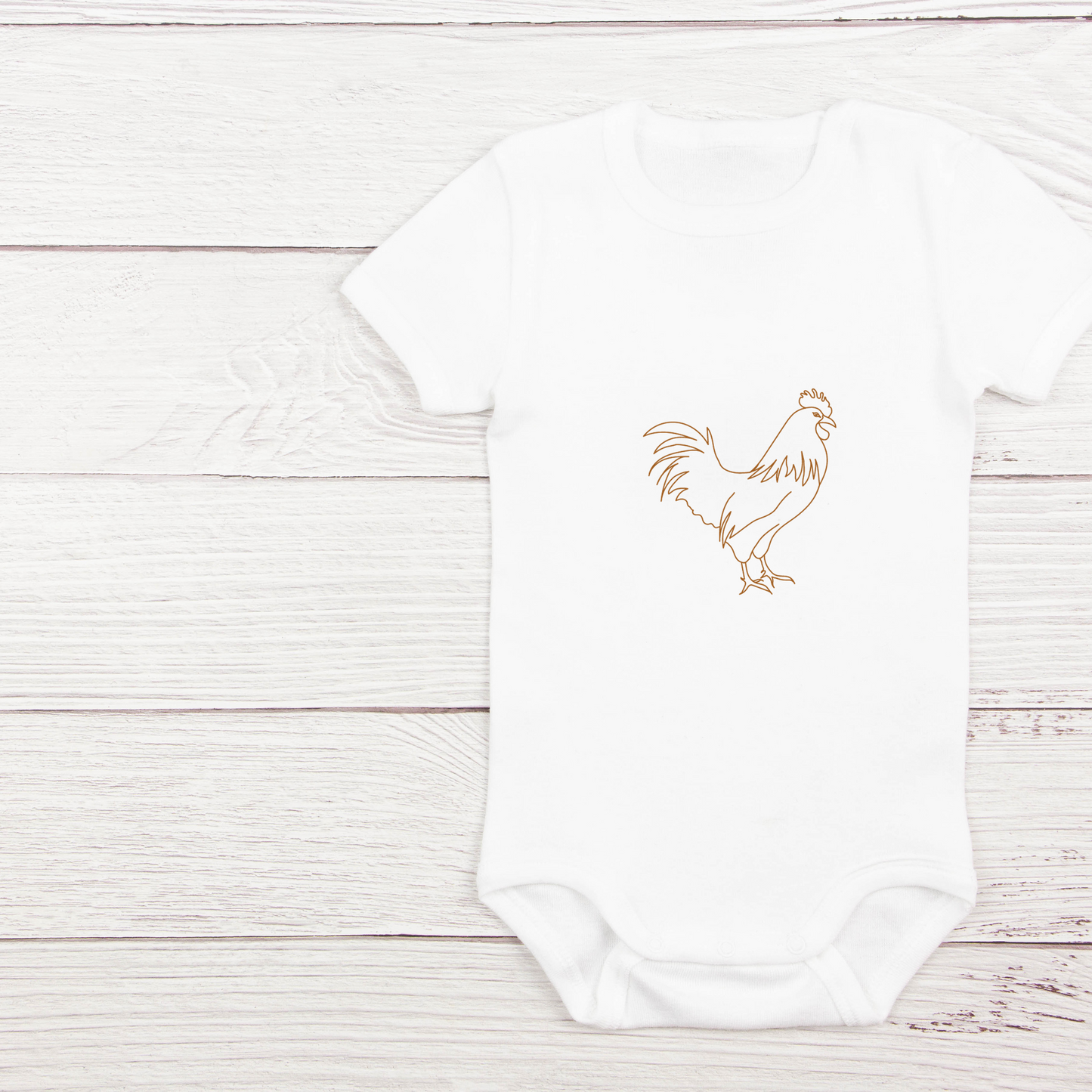 (Shirt not included) Rooster POCKET -  Matte Clear Film Transfer