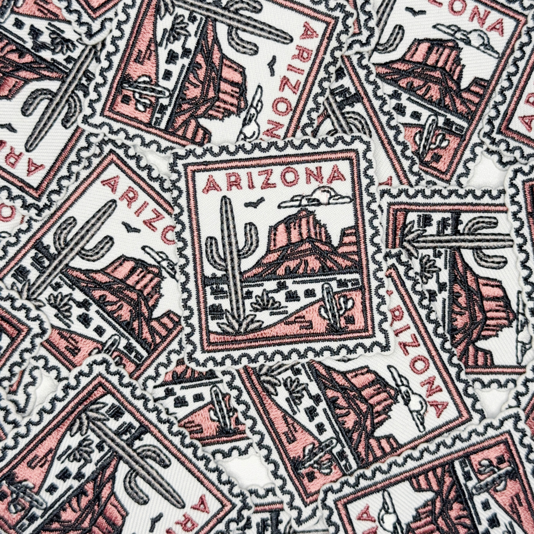 2" Arizona Stamp -  Embroidered Hat Patch
