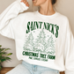 (shirt not included) Saint Nick Christmas Tree Farm  - Screen print Transfer