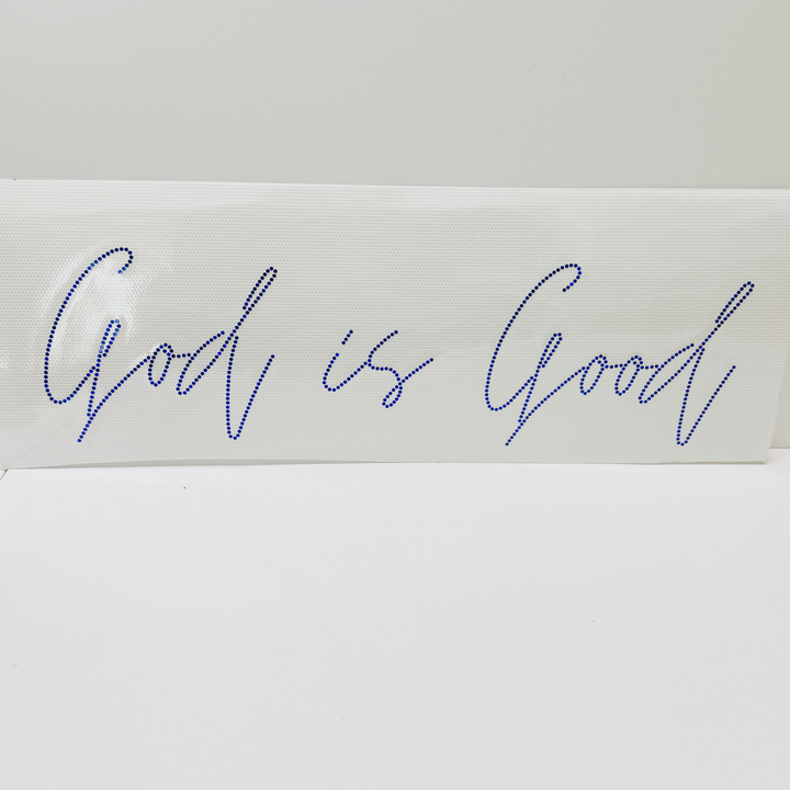 11" God Is Good in BLUE  SPANGLE - COLD PEEL