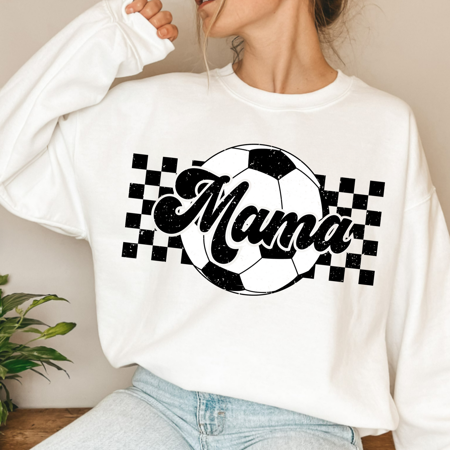 (shirt not included) Mama SOCCER - Clear Film Transfer