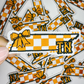 3" Tennessee Checkered State  -  Embroidered Hat Patch