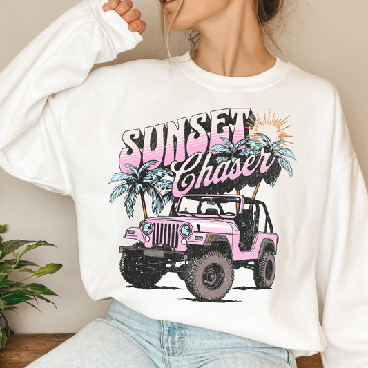 (shirt not included) Sunset Chaser - Clear Film Transfer