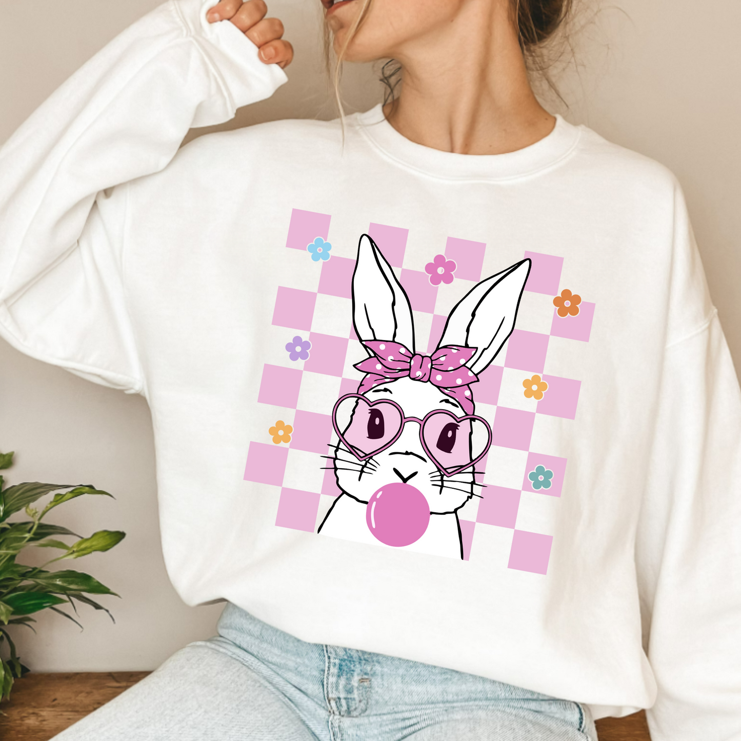 (Shirt not included) Groovy Bunny (easter) -   DTF (Cold Peel)