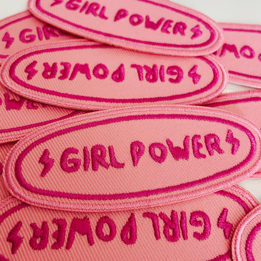 3" GIRL POWER -  Embroidered Hat Patch