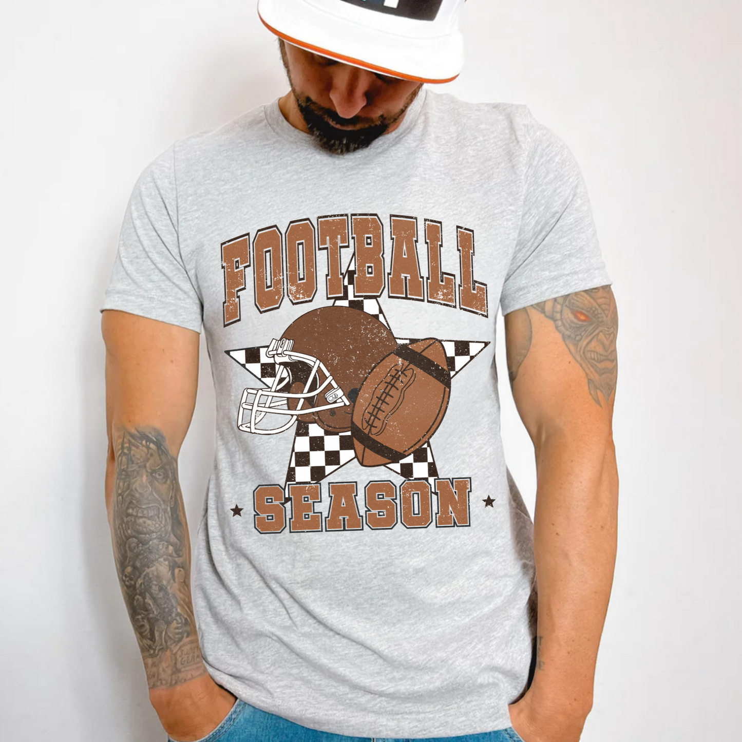 (Shirt not Included) Football Season  - Clear Film Transfer