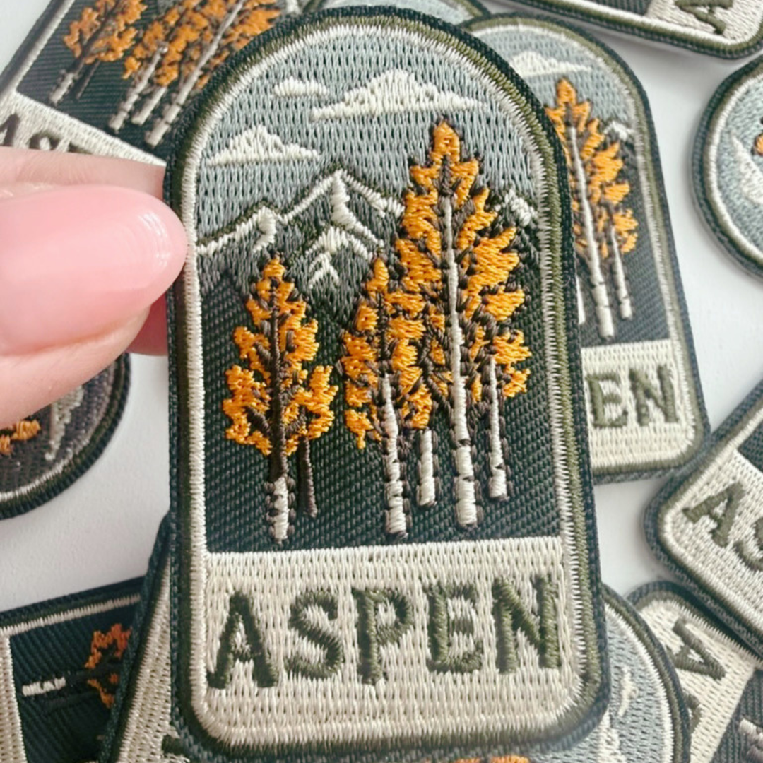 2.5" Aspen - Embroidered Hat Patch