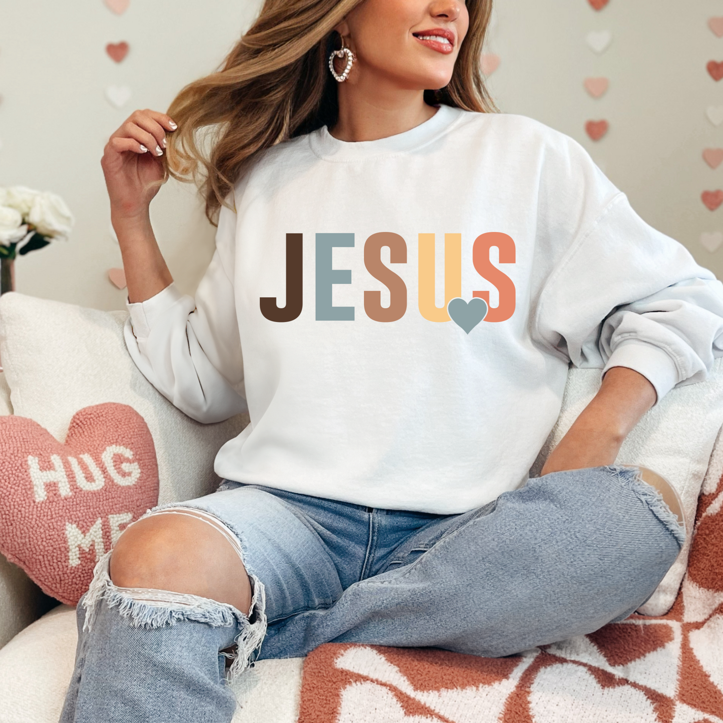 (Shirt not included) JESUS - Clear Film Transfer