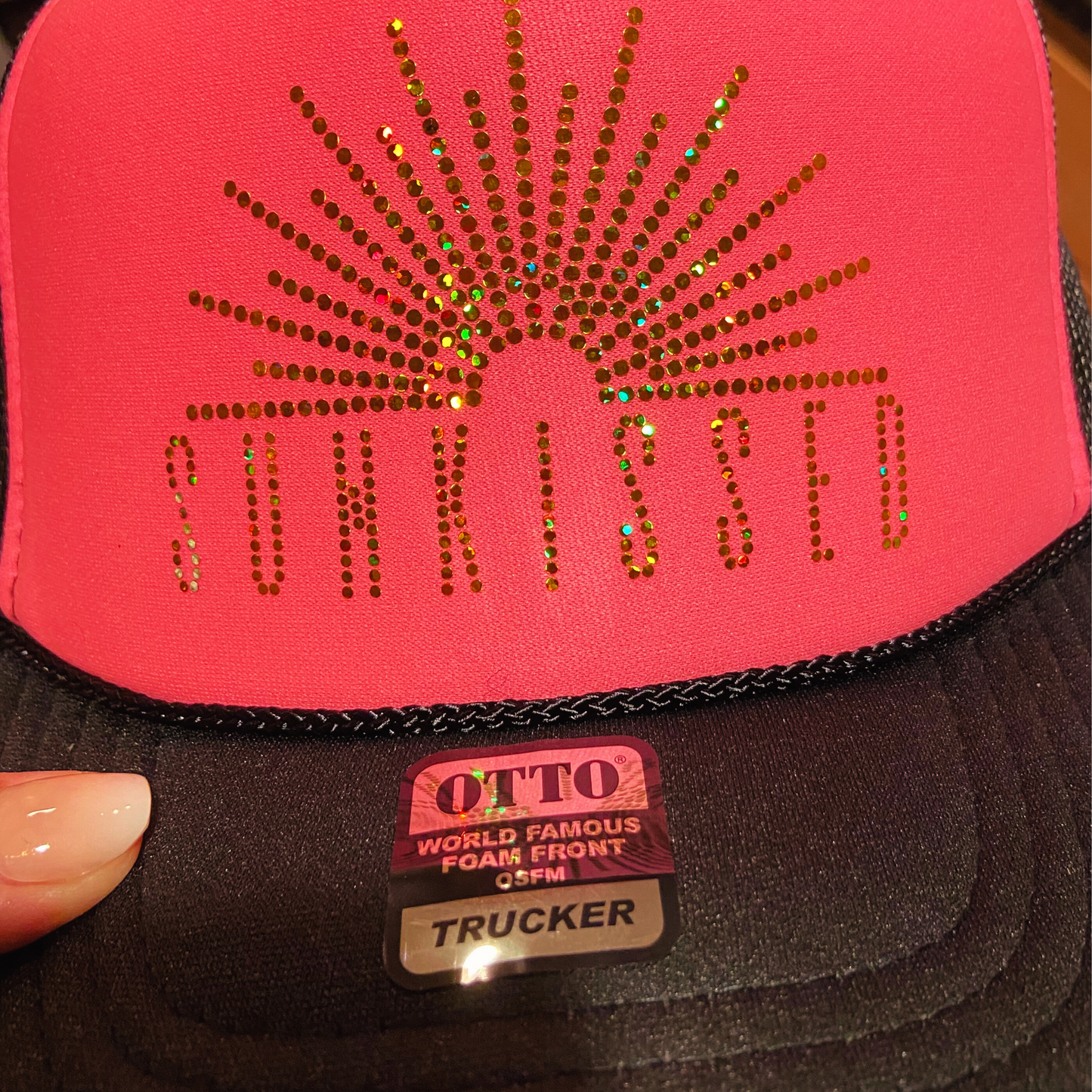 4" Sunkissed SPANGLE Transfer - COLD PEEL  - Perfect for Hats