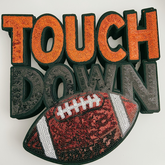 10" Touch Down - SEQUIN Patch