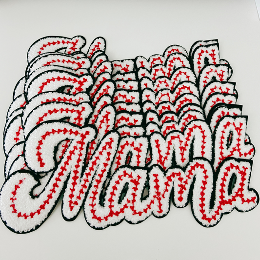 11" Baseball MAMA Patch - Chenille Patch