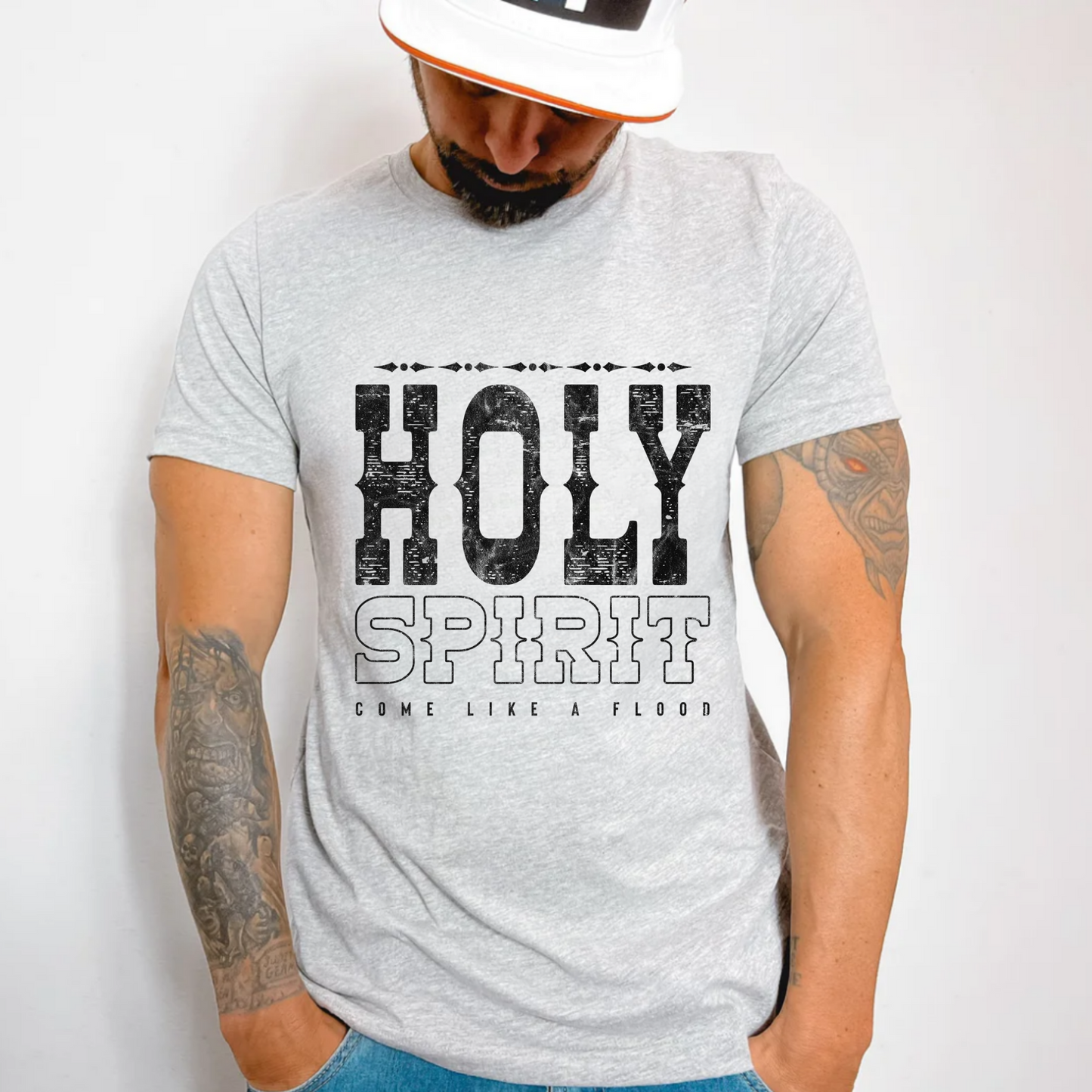 (shirt not Included) HOLY SPIRIT in Black  - Screen print Transfer