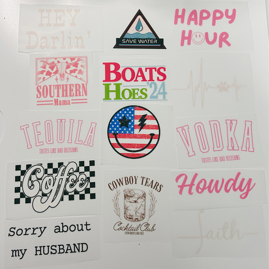 DTF - Hat / Pocket Size Transfer - DTF COLD PEEL