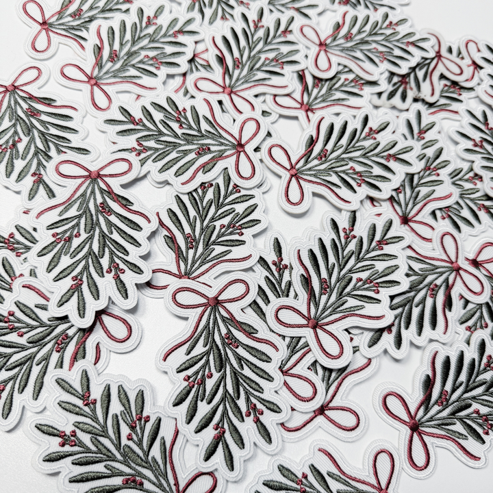 3" Mistletoe -  Embroidered Hat Patch