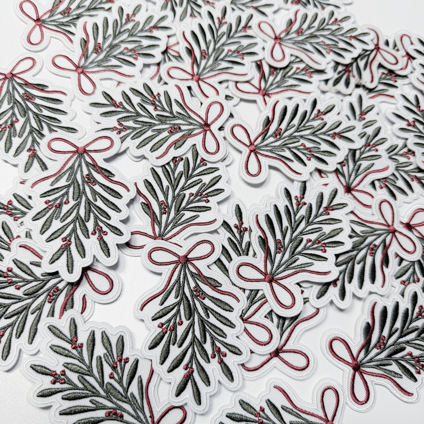 3" Mistletoe -  Embroidered Hat Patch