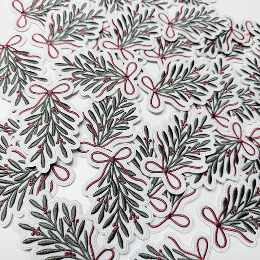 3" Mistletoe - Embroidered Hat Patch