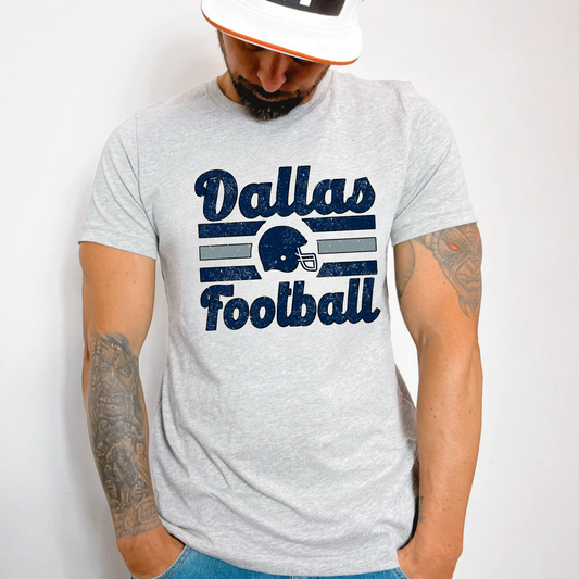 (Shirt not included) Dallas Cowboys Football  - Clear Film Transfer in