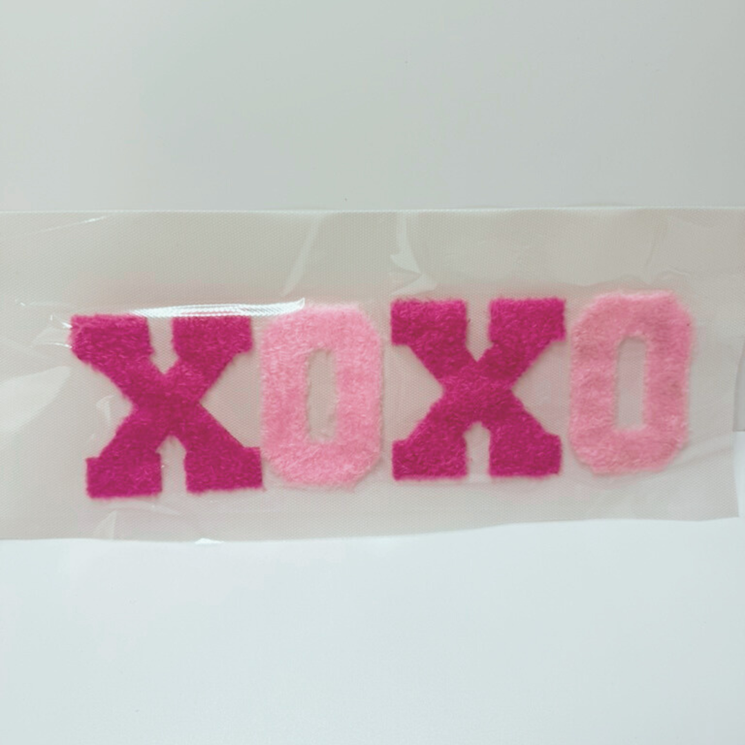 10.5"  XOXO - Fuzzy Patch / Transfer ( COLD PEEL)