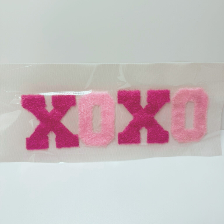 10.5"  XOXO - Fuzzy Patch / Transfer ( COLD PEEL)