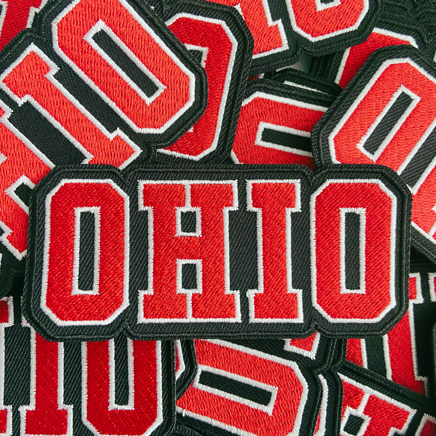 4" OHIO -  Embroidered Hat Patch