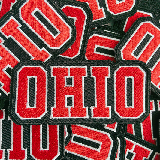 4" OHIO - Embroidered Hat Patch