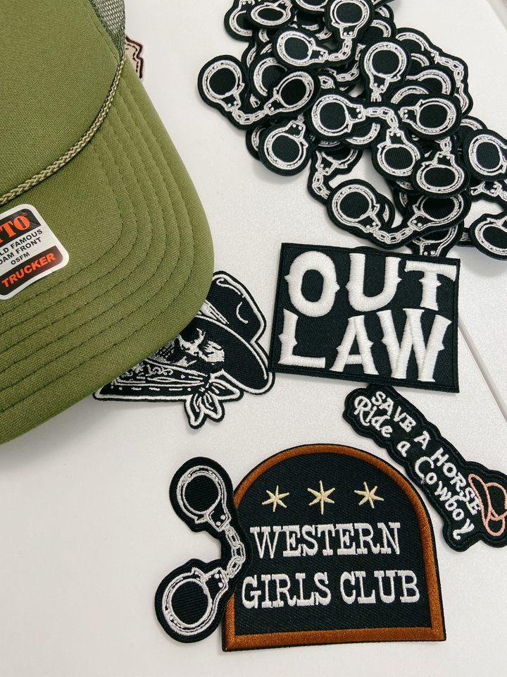 2" Handcuffs -  Embroidered Hat Patch