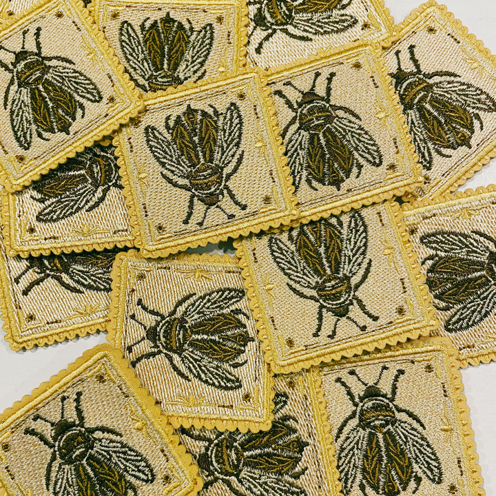 2" Bee -  Embroidered Hat Patch