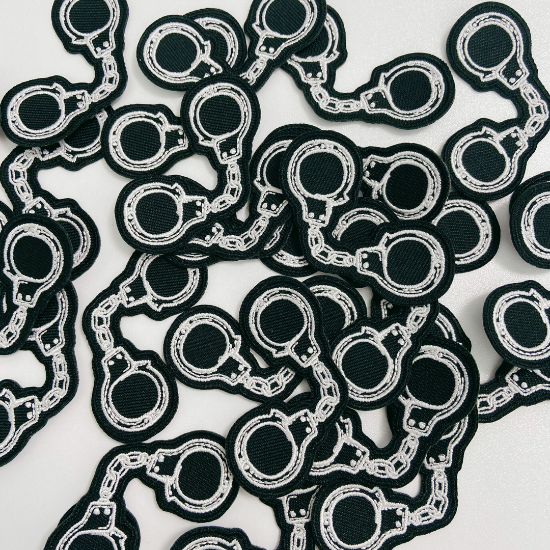 2" Handcuffs -  Embroidered Hat Patch