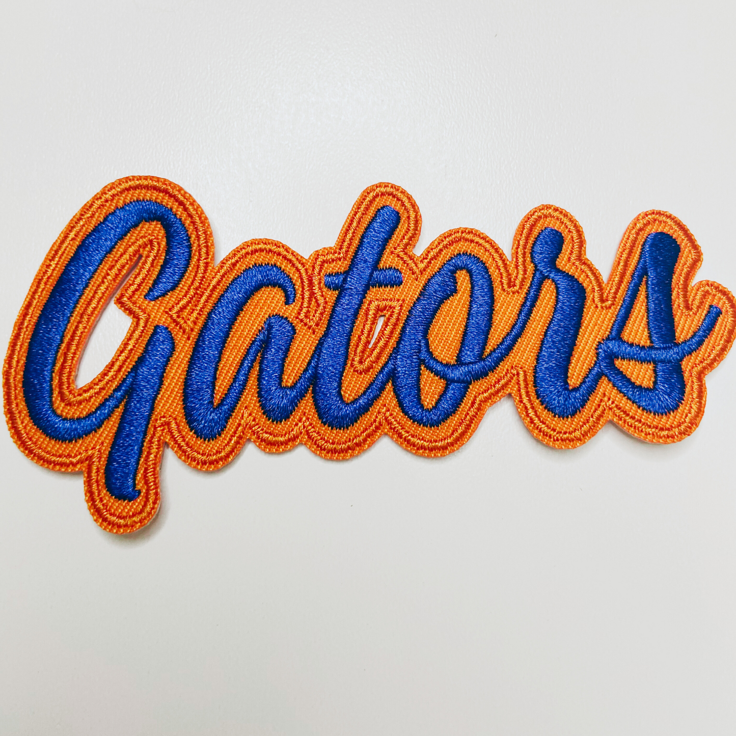 4" Gators in Orange & Blue -  Embroidered Hat Patch