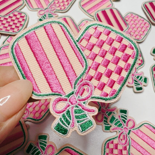 2.5" Pickleball Paddle - Embroidered Hat Patch