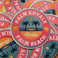 3” Palm Royale - Palm Beach  -  Embroidered Hat Patch