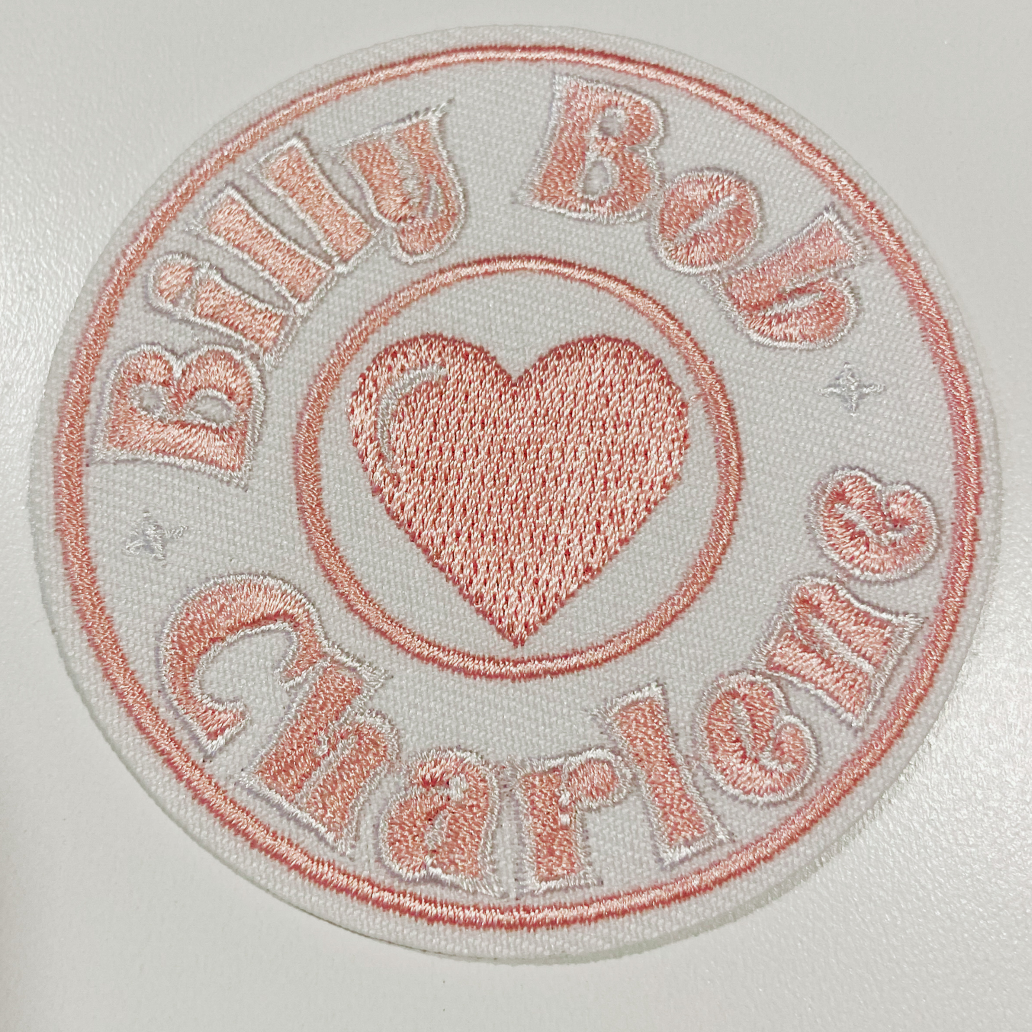 3" Billy Bob <3 Charlene -  Embroidered Hat Patch